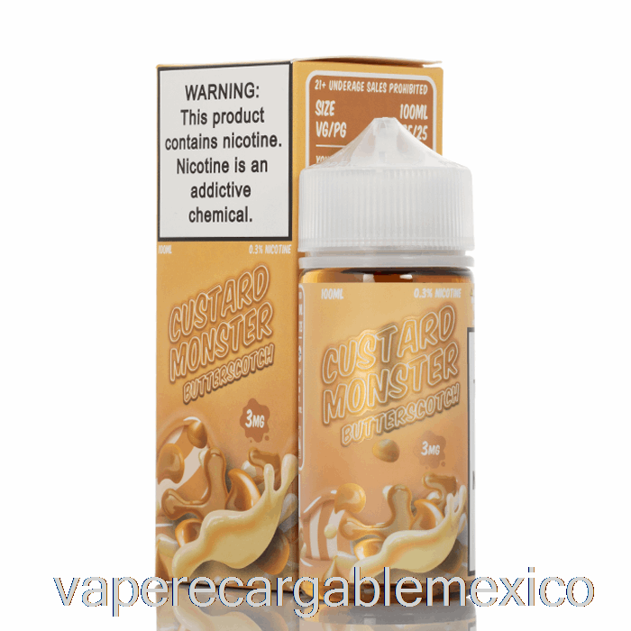Vape Recargable Caramelo - Natillas Monstruo - 100ml 6mg